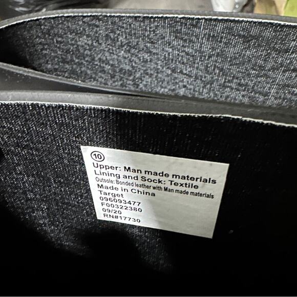 A New Day Women's Boots Vicki Mid Calf Rubber Black Rain Boots Size 10 - Picture 8 of 9